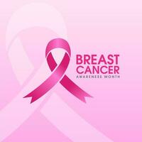 pink ribbon breast cancer icon vector