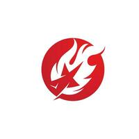 flame icon fire vector design