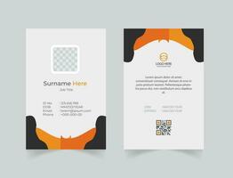 creativo vector corporativo carné de identidad tarjeta con minimalista elementos
