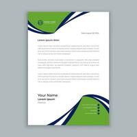 vector modern business letterhead template design with minimal element