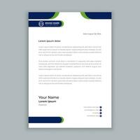 vector modern business letterhead template design with minimal element