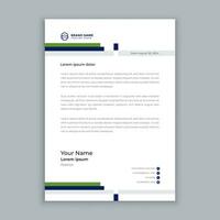 vector modern business letterhead template design with minimal element