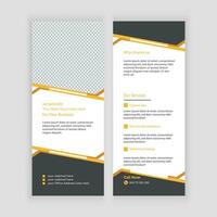 vector modern business rack card or dl flyer design