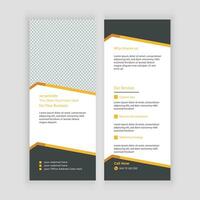 vector modern business rack card or dl flyer design