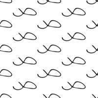 Seamless pattern with sketch round squiggle vector