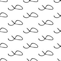 Seamless pattern with sketch round squiggle vector