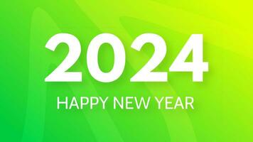 2024 Happy New Year on colorful background vector