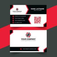 corporate minimal modern business card design vector