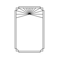 Trendy christmas winter linear frame with rays. Modern minimalist aesthetic line element, geometric forms. Vector sparkle for social media or poster design, simple decorative boho style