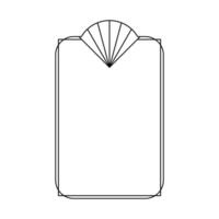 Trendy linear arch frame. Modern minimalist aesthetic line element, geometric forms. Vector sparkle for social media or poster design, simple decorative boho style