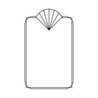 de moda lineal arco marco. moderno minimalista estético línea elemento, geométrico formularios vector brillar para social medios de comunicación o póster diseño, sencillo decorativo boho estilo