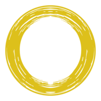 zen circulo icono símbolo en el oro color. zen ilustración para logo, Arte marco, Arte ilustración, sitio web o gráfico diseño elemento. formato png