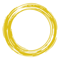 zen circulo icono símbolo en el oro color. zen ilustración para logo, Arte marco, Arte ilustración, sitio web o gráfico diseño elemento. formato png