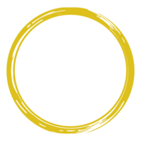 Zen Circle Icon Symbol on the Gold Color. Zen Illustration for Logo, Art Frame, Art Illustration, Website or Graphic Design Element. Format PNG