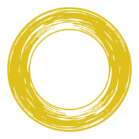 Zen Circle Icon Symbol on the Gold Color. Zen Illustration for Logo, Art Frame, Art Illustration, Website or Graphic Design Element. Format PNG