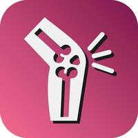 Arthritis Vector Glyph Gradient Background Icon For Personal And Commercial Use.