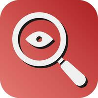 Eye Test Vector Glyph Gradient Background Icon For Personal And Commercial Use.