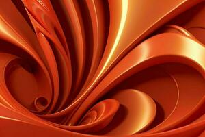 AI generated 3d rendering luxury red and golden abstract background. Pro Photo