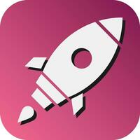 Startup Vector Glyph Gradient Background Icon For Personal And Commercial Use.