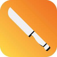 cuchillo vector glifo degradado antecedentes icono para personal y comercial usar.