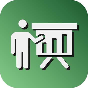 presentación vector glifo degradado antecedentes icono para personal y comercial usar.