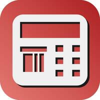 Atm Vector Glyph Gradient Background Icon For Personal And Commercial Use.
