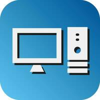 computadora vector glifo degradado antecedentes icono para personal y comercial usar.