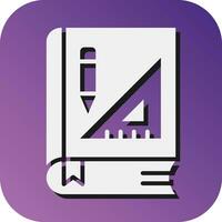 Book Vector Glyph Gradient Background Icon For Personal And Commercial Use.