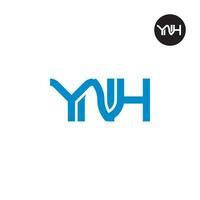 Letter YNH Monogram Logo Design vector