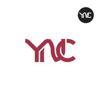 Letter YNC Monogram Logo Design vector