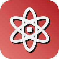 Atom Vector Glyph Gradient Background Icon For Personal And Commercial Use.