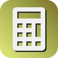 Calculator Vector Glyph Gradient Background Icon For Personal And Commercial Use.