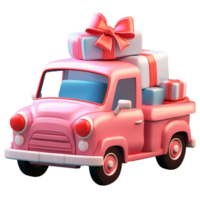 AI generated Car Carrying Package, 3d design. Suitable for business and online shopping png