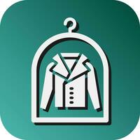 Dry Cleaning Vector Glyph Gradient Background Icon For Personal And Commercial Use.