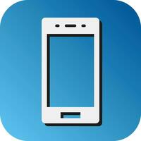 Smartphone Vector Glyph Gradient Background Icon For Personal And Commercial Use.