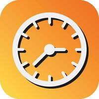 Time Vector Glyph Gradient Background Icon For Personal And Commercial Use.