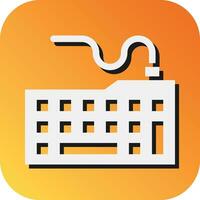 Keyboard Vector Glyph Gradient Background Icon For Personal And Commercial Use.