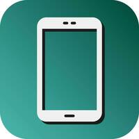 Smartphone Vector Glyph Gradient Background Icon For Personal And Commercial Use.