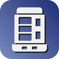 Vending Machine Vector Glyph Gradient Background Icon For Personal And Commercial Use.