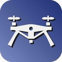 Drone Vector Glyph Gradient Background Icon For Personal And Commercial Use.
