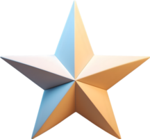 AI generated simple star icon png