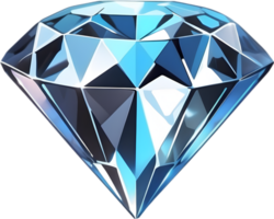 ai gegenereerd een diamant met een transparant achtergrond png