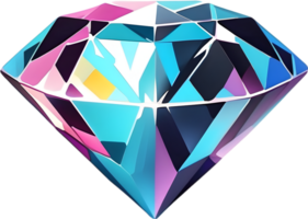 ai generiert ein Diamant mit ein transparent Hintergrund png