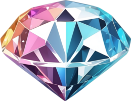 ai généré une diamant avec une transparent Contexte png