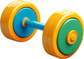 AI generated dumbbells  png