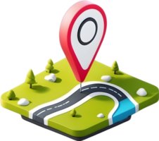 AI generated map pin icon, location pin, map pin, location pin icon, location pin icon transparent background png