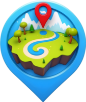 AI generated map pin icon, location pin, map pin, location pin icon, location pin icon transparent background png