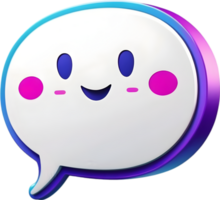 AI generated speech bubble cartoon png