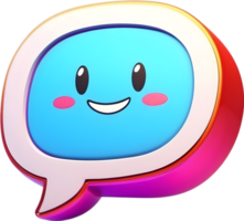 AI generated speech bubble cartoon png