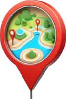 AI generated map pin icon, location pin, map pin, location pin icon, location pin icon transparent background png